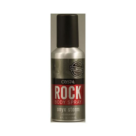 Crystal Rock Deodorant Body Spray - Onyx Storm - 4 Fl Oz