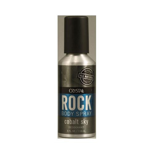 Crystal Rock Deodorant Body Spray - Cobalt Sky - 4 Fl Oz