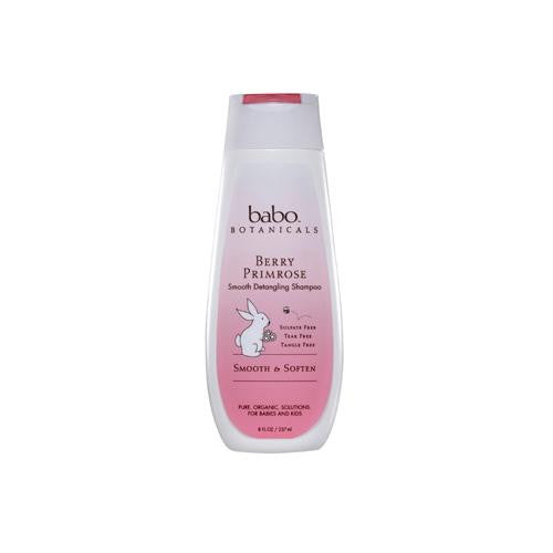 Babo Botanicals Smooth Detangling Shampoo - Berry Primrose - 8 Fl Oz