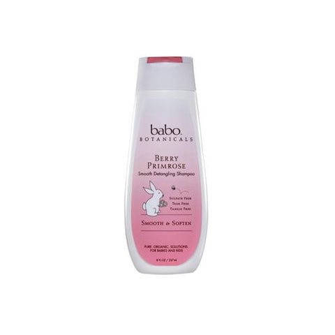 Babo Botanicals Smooth Detangling Shampoo - Berry Primrose - 8 Fl Oz