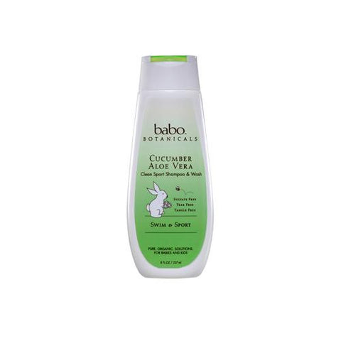 Babo Botanicals Shampoo And Wash Cucumber Aloe Vera - 8 Fl Oz