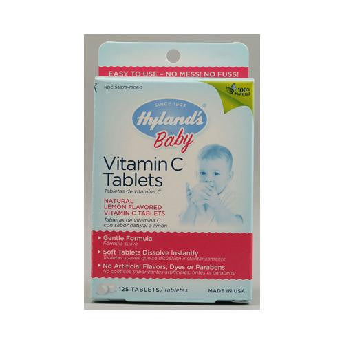 Hyland's Vitamin C Tablets Natural Lemon - 25 Mg - 125 Tablets