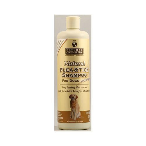 Natural Chemistry Natural Flea And Tick Shampoo For Dogs With Oatmeal - 16.9 Fl Oz