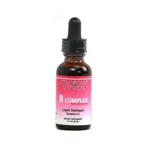 California Natural Natural B Complex Sublingual Raspberry - 1 Fl Oz