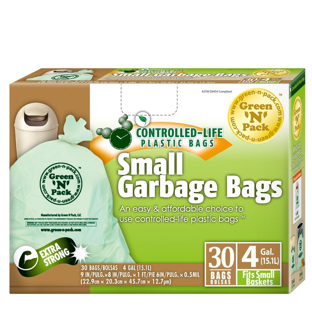 Green-n-pack Small Trash Bags - 4 Gallon - 30 Pack