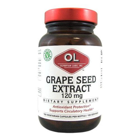 Olympian Labs Grape Seed Extract - 120 Mg - 100 Capsules