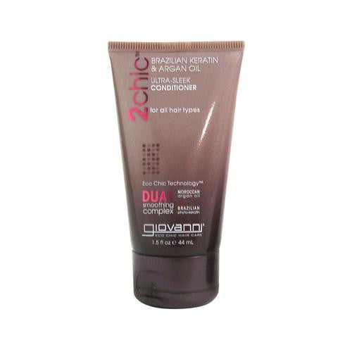 Giovanni Hair Care Products Conditioner - 2chic Sleek - Travel Size - Case Of 12 - 1.5 Fl Oz