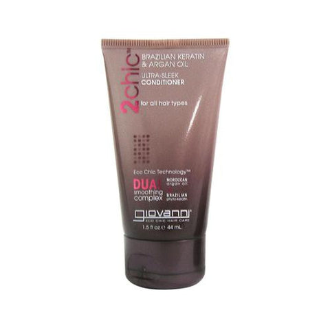 Giovanni Hair Care Products Conditioner - 2chic Sleek - Travel Size - Case Of 12 - 1.5 Fl Oz