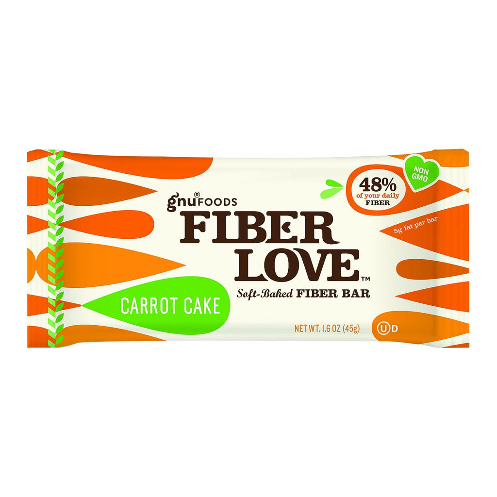 Nugo Nutrition Bar - Fiber Dlish - Carrot Cake - 1.6 Oz Bars - Case Of 16