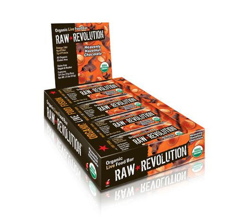 Raw Revolution Bar - Organic Heavenly Hazelnut Chocolate - Case Of 12 - 1.8 Oz