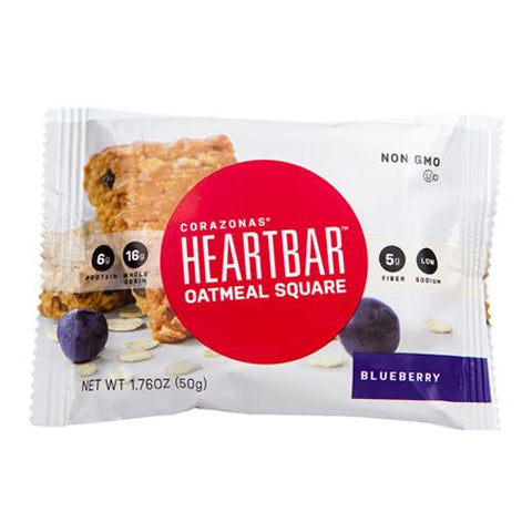 Corazonas Oatmeal Squares - Blueberry - Case Of 12 - 1.76 Oz