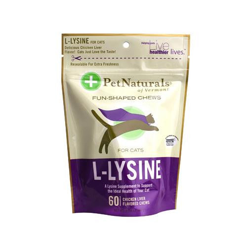 Pet Naturals Of Vermont L-lysine For Cats Chicken Liver - 60 Chewables