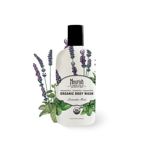 Nourish Organic Body Wash - Lavender Mint - 10 Oz