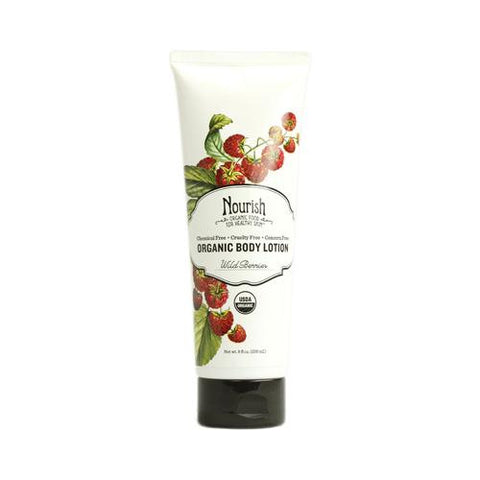 Nourish Organic Body Lotion - Wild Berries - 8 Fl Oz