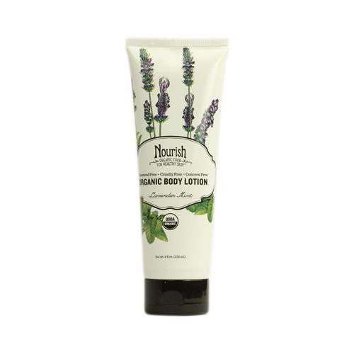 Nourish Organic Body Lotion Lavender Mint - 8 Fl Oz