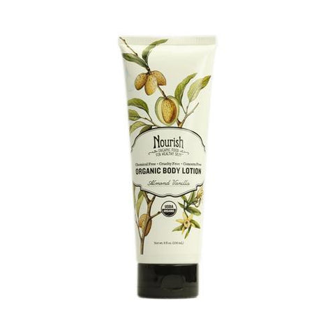 Nourish Organic Body Lotion Almond Vanilla - 8 Fl Oz