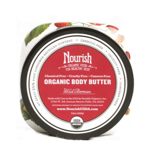 Nourish Organic Body Butter Wild Berry - 3.6 Oz