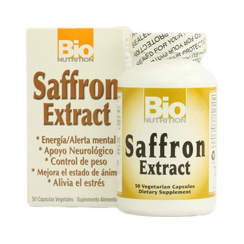 Bio Nutrition Saffron Extract - 50 Vegetarian Capsules