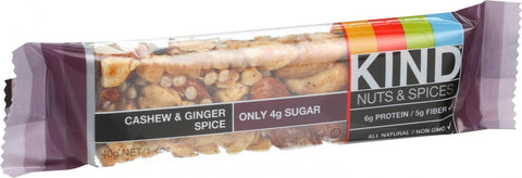 Kind Bar - Cashew And Ginger Spice - 1.4 Oz Bars - Case Of 12