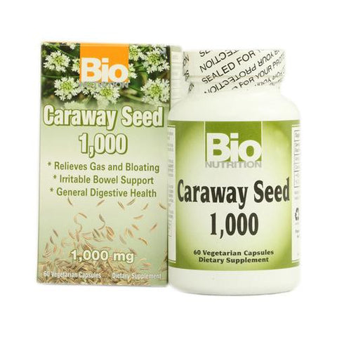 Bio Nutrition Caraway Seed 1 000 Mg - 1000 Mg - 60 Vegetarian Capsules