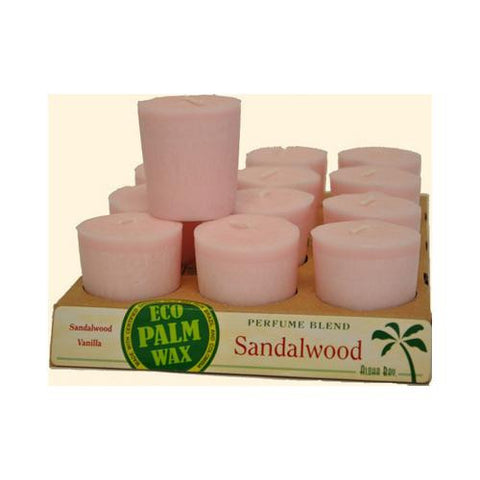 Aloha Bay Votive Candle - Sandalwood - Case Of 12 - 2 Oz