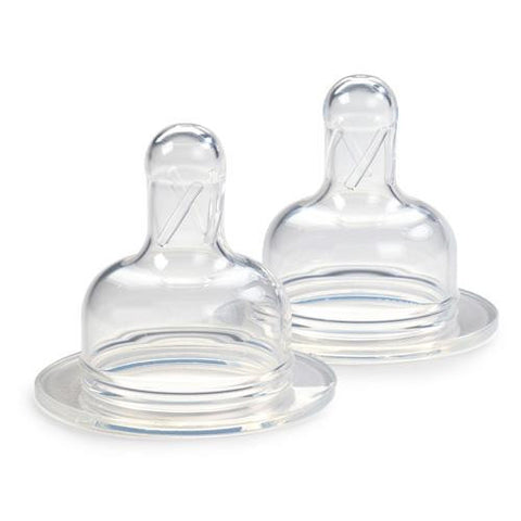 Bornfree Soft Silicone Nipples - Level 3 Fast Flow - 6 Months And Up - 2 Pack