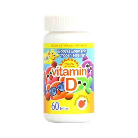 Yum V's Vitamin D Jellies Yummy Berry - 60 Chewables