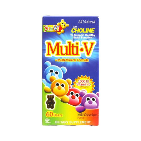 Yum V's Multi-v Plus Multi-mineral Formula Milk Chocolate - 60 Bears