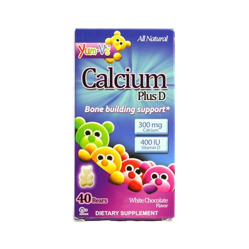 Yum V's Calcium Plus D White Chocolate - 40 Bears