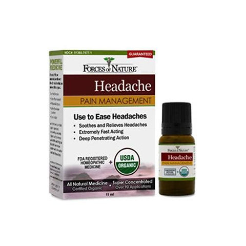 Forces Of Nature Organic Headache Pain Management - 11 Ml