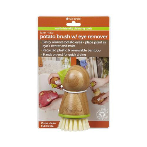 Full Circle Home Tater Mate Potato Brush With Eye Remover - Case Of 6