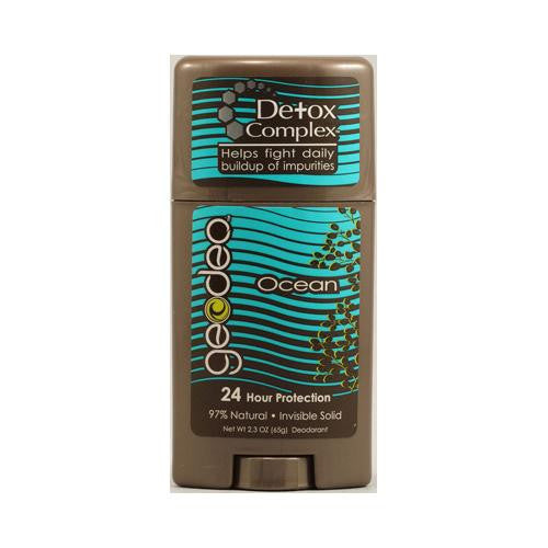 Geo-deo Natural Deodorant Stick With Detox Complex Ocean - 2.3 Oz