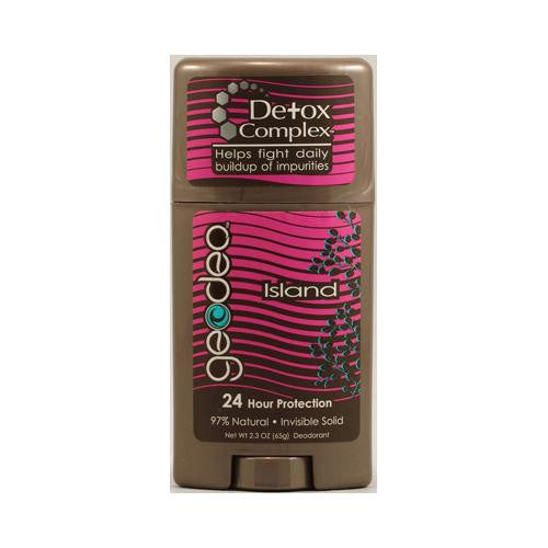 Geo-deo Natural Deodorant Stick With Detox Complex Island - 2.3 Oz