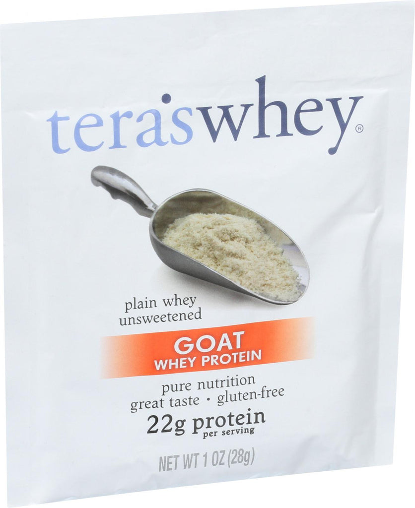 Tera's Whey Protein - Goat - Plain - Unsweetened - 1 Oz - Case Of 12