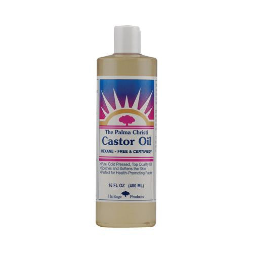 Heritage Products Castor Oil Hexane Free - 16 Fl Oz
