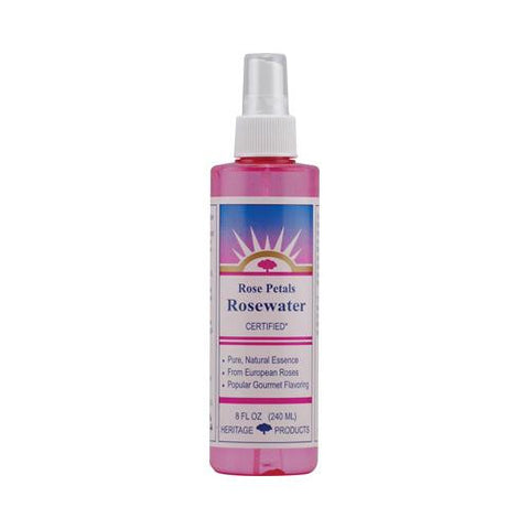 Heritage Products Rose Petals Rosewater Spray - 8 Fl Oz