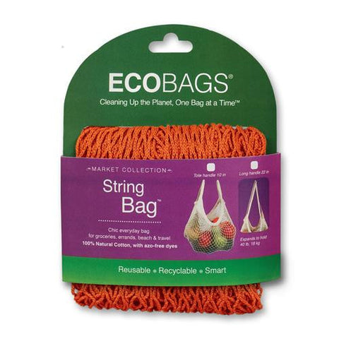 Ecobags Market Collection String Bags Long Handle - Chili - 1 Bag