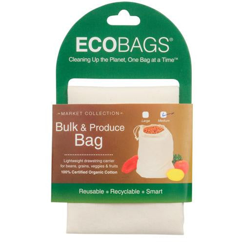 Ecobags Market Collection Organic Cloth Bulk And Produce Bag - Medium - 10 Bags