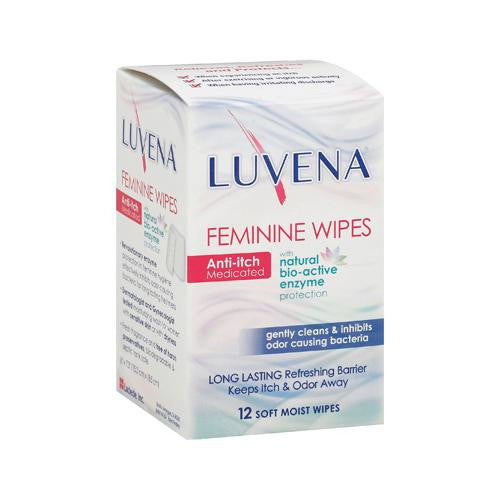 Luvena Anti-itch Wipes - Medicated - 12 Pack