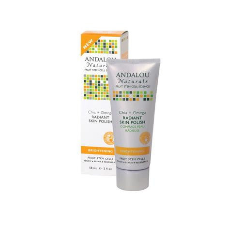 Andalou Naturals Radiant Skin Polish Chia + Omega Brightening - 2 Oz