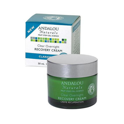 Andalou Naturals Clarifying Clear Overnight Recovery Cream - 1.7 Fl Oz