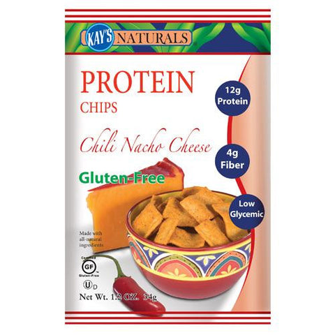 Kay's Naturals Better Balance Protein Chips Chili Nacho Cheese - 1.2 Oz - Case Of 6