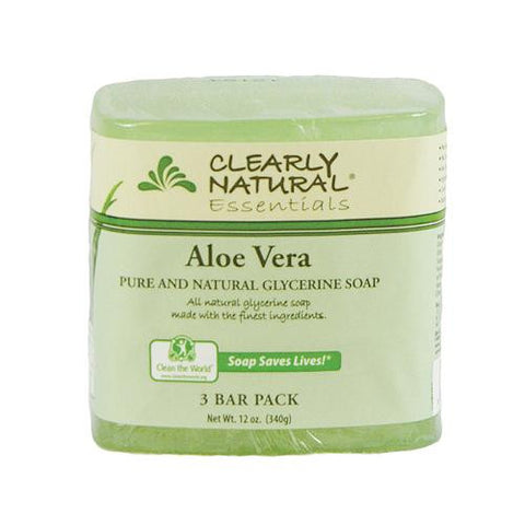 Clearly Natural Bar Soap - Aloe Vera - 3 Pack - 4 Oz