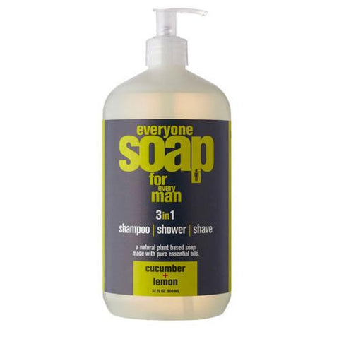 Eo Products Everyone Soap - Men Cucumber And Lemon - 32 Oz