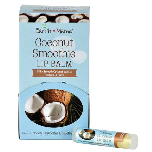 Earth Mama Angel Baby Lip Balm Display Center - Organic Coconut - Case Of 24 - .15 Oz