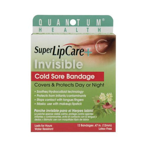 Quantum Research Lipcare Plus Invisible Cold Sore Bandage - 12 Count