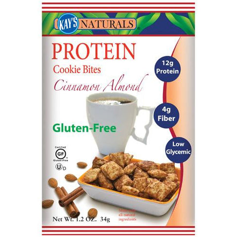 Kay's Naturals Protein Cookie Bites - Cinnamon - Case Of 6 - 1.2 Oz