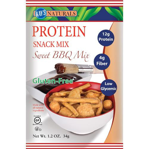 Kay's Naturals Protein Snack Mix - Sweet Barbeque - Case Of 6 - 1.2 Oz