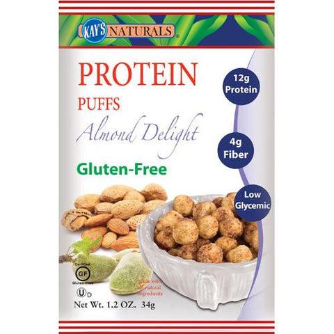 Kay's Naturals Protein Puffs - Almond Delight - Case Of 6 - 1.2 Oz