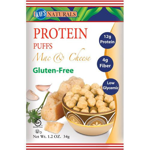 Kay's Naturals Protein Puffs - Mac And Cheese - Case Of 6 - 1.2 Oz